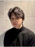 色気センターパートショート