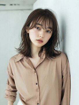 プラス ファースト ヘア(Plus 1st) 外はねボブ×ダークブラウン