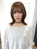 カシェル トウキョウ(Cashel Tokyo)&nbsp;ハッシュカット ベージュ 赤み消しカラー 顔まわりレイヤー