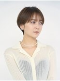 前髪あり大人小顔ショート/30代40代50代/岡野亘希