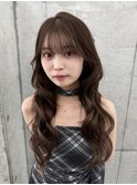 レイヤーカット/グレージュブラウン/韓国巻き/顔周りカット