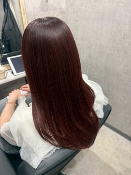 ポリマン 西新井(poliment) 艶感続く髪質改善 ダークレッド/レッドバイオレット西新井