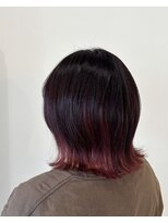 サロン(SALON)&nbsp;インナーカラー/ワインレッド/くびれボブ