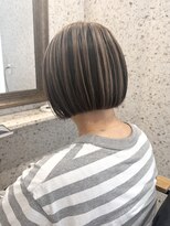 ラニヘアサロン(lani hair salon)&nbsp;ミルクティーベージュ/アンブレラカラー/ミニボブ/インナー
