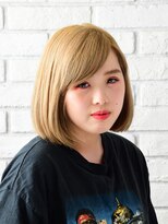 ヘアー アンド スパ ブレイス(Brace)&nbsp;王道のボブをハイトーンカラーで大胆に変身