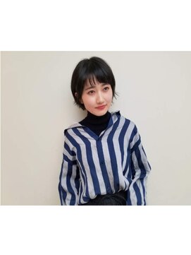 e.m.a プレミアムビューティーサロン 栄駅店(e.m.a PREMIUM BEAUTY SALON) 黒髪ショート☆パーマ