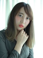 グラス(grass)&nbsp;ナチュラル　ストレート　うざバング　セミロング