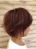 カジュアルショート×パープル