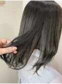 夏でも暗髪ダークアッシュグレージュとミディアムボブ【大村】＊