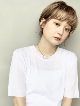 リンネ(Lin'ne) プラチナベージュ/マッシュショート/透明感