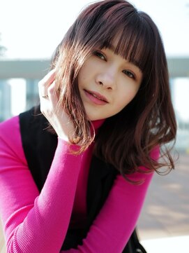 セシルヘアー 岡山駅前店(Cecil hair) ピンクベージュ_エアリーミディ_無敵ピンク