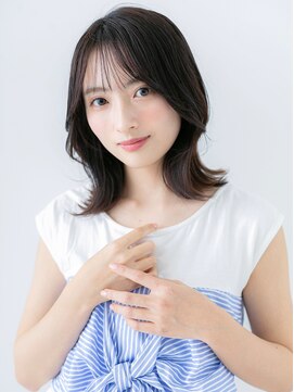 イメチェン/ホワイトブロンド/外ハネボブ/ワイドバング/郡山59