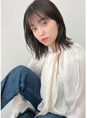 シースルーバング レイヤー セミディ