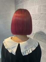 ジル アンク(Jill ankh)&nbsp;《Jill ankh姫路駅前》ブリーチありピンクカラー ボブスタイル