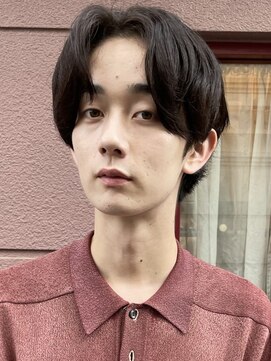 フイ 代々木(Hui) メンズ/アップバング/ツーブロックマッシュ/束感ショート/波巻き