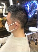 MEN'S HAIR  センターパート ツイストスパイラル コンマヘア