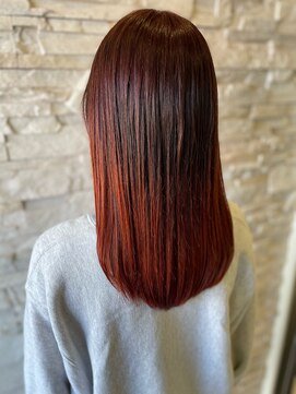 トータルビューティサロン シェリ(total beauty salon cheri) グラデーションカラー×オレンジ