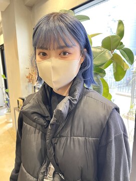 ジーナ 福岡天神(Zina) 【ブリーチ】ブルーカラー☆