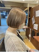 あやか流！ボブ×くすみベージュ