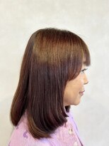 リコカラー(Lico Color) モカ系カラーで、白髪でもツヤのある内巻きヘア