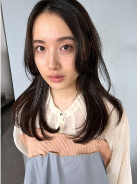 アム(amu) 【髪質改善】顔まわりレイヤーロング