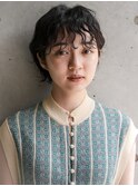 大人ショートボブ丸みショートカットマッシュショート前髪あり