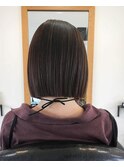 大人切りっぱなしボブ