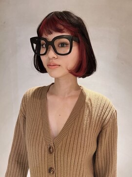 ペレ 梅田(PELE) 前髪/アンブレラカラー/こなれミディ/イメチェン/ウェーブパーマ