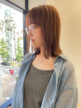 キジ(kiji) ボブ / ブリーチなしカラー / 鎖骨ボブ〔久屋大通/久屋/丸の内〕