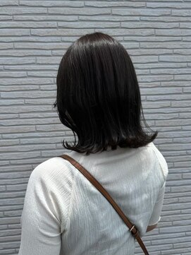 美容室 フォーリア Foglia くびれボブ アッシュカラー ブルーアッシュ