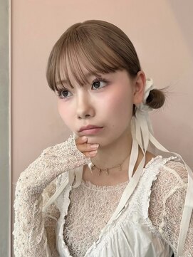 ソル ジングウマエ(SOL JINGUMAE) ミルクティーベージュダブルカラーインナーカラーハイライト