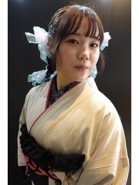 タクミフォーヘアー(TAKUMI for hair) 振袖リボンツインスタイル