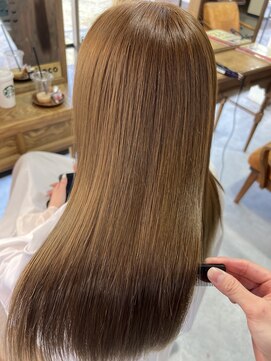 ミラコ(milaco) ブリーチなしで作るシアベージュ