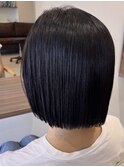 切りっぱなしボブ