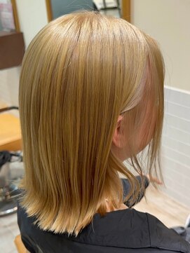 クラップス 横須賀中央店(CLAPS) 横須賀ダブルカラーくびれボブイルミナカラー顔周りレイヤーボブ