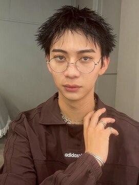 ベイルーム(BAYROOM by HONEY omotesando) ナードパーマ/スパイキーベリーショート/ブルーブラック2