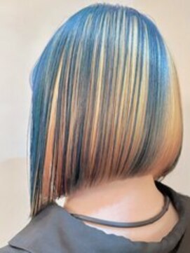 ユキオグループ グラン(yg GRAN) ◎小顔効果デザインカラー前下がりボブ×インナーカラー