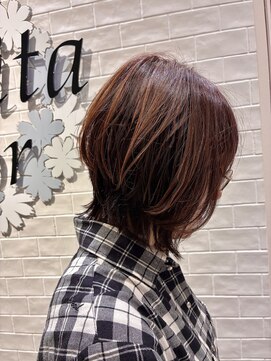 カシータ フロル 尾張旭店(Casita flor) アンブレラカラーのミディアムレイヤー