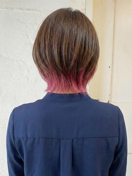 エノア 東京(ENORE) インナーカラー｜ウルフカット｜ダブルカラー