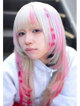 ジーンジャパン(GENE japan)の写真/最高のカラー技術でなりたい色へ！推し活カラーやイベント前の派手髪普段使いの可愛い色までお任せを♪