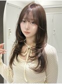 レイヤーカット/ハッシュカット/髪質改善/グレージュ/横浜