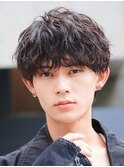 銀座シャドウパーマニュアンスパーマツーブロックメンズパーマ &nbsp;