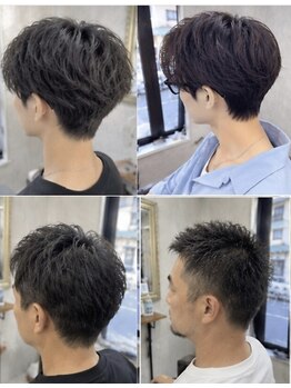 髪質改善Lino hair/縮毛矯正/白髪ぼかし/ハイライト/メンズカット【リノヘア】の写真/メンズの流行を意識し、幅広い年代の男性をお洒落にカッコ良く！メンズパーマ、ツイスパ、メッシュはお任せ