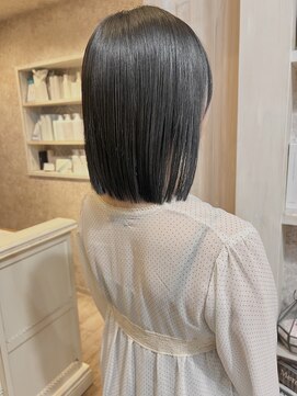 キャアリー(Caary) 福山美容室caary髪質改善シルクストレート切りっぱなし20代30代
