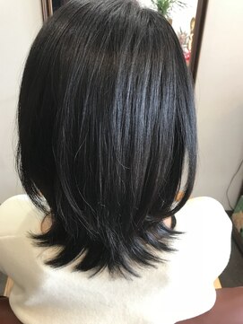 ちいさな美容室 庵(an) フンワリ柔らかツヤやかミディスタイル☆