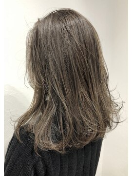 バベル(BABEL Hair Design) 【BABEL】透けるグレージュ@大生真吾
