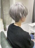 ショートレイヤーソフトツーブロックコンマヘアフェザーマッシュ