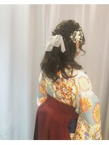 アイルビーヘア(I'll b hair)&nbsp;【下北沢＊I'll b hair＊】袴に似合う編み込みハーフアップ