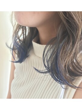 シーエーペッツ(CA-PETZ) インナーカラー/ネイビーグレー/ニュアンスカラー/20代30代40代