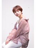 【Dulce】くすみピンク×ショートパーマ20代30代40代